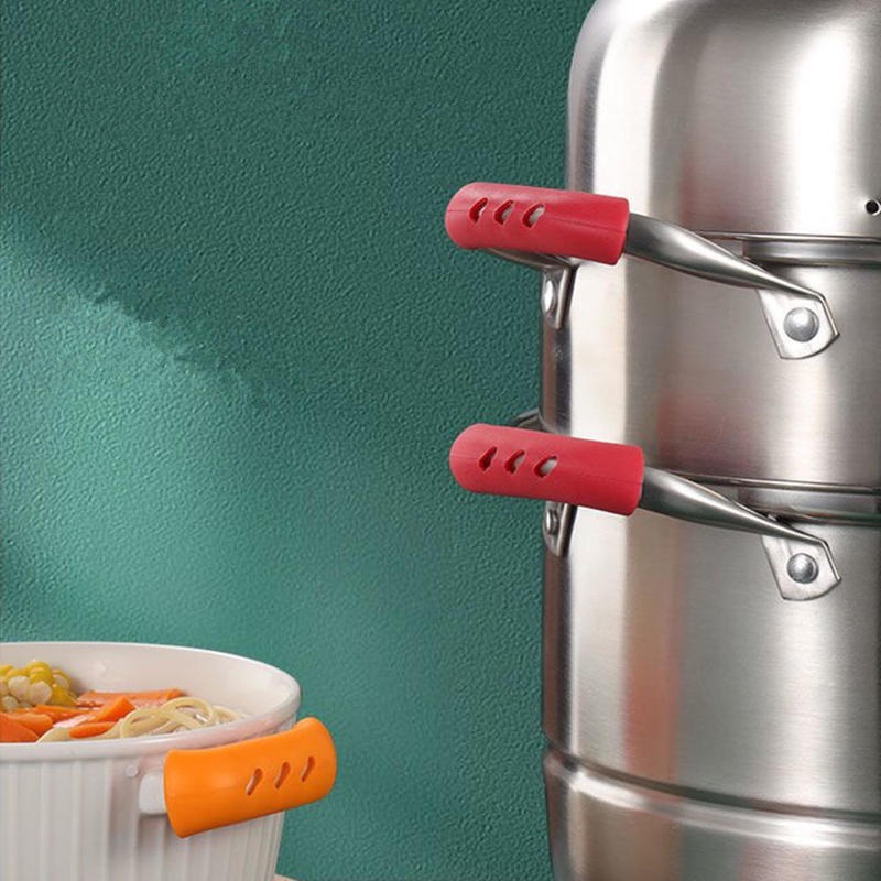 Set 2 Miếng Silicone Bọc Tay Cầm Nồi Cách Nhiệt