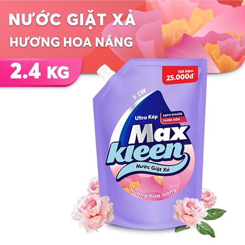 Túi Nước Giặt Xả MaxKleen Hương Hoa Nắng 2,4kg