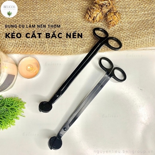 Kéo cắt bấc nến mũi tròn - Dài 18cm