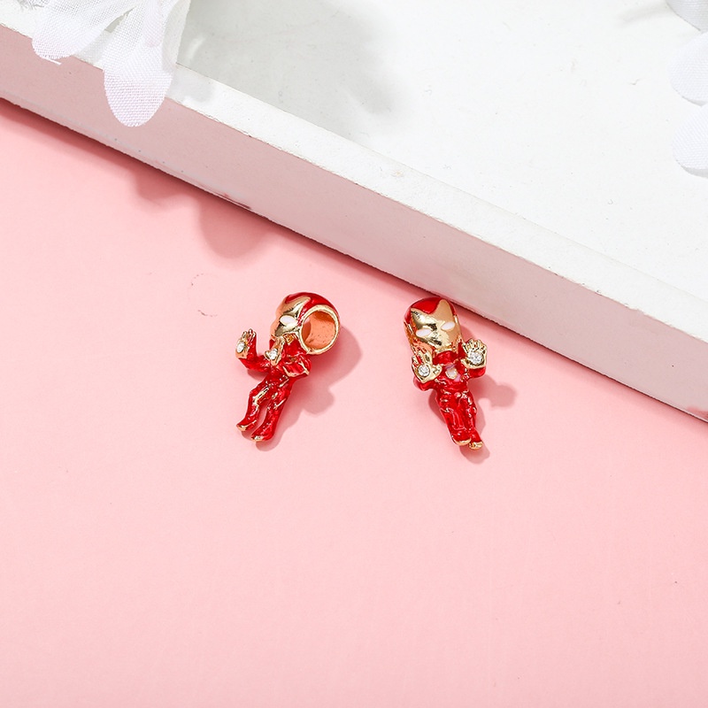 Hạt Charm Bạc 925 Hình Marvel The Avengers Iron Man Dùng Làm Trang Sức Vòng Tay / Vòng cổ DIY