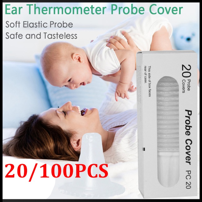 Hộp 20 Vỏ Bọc Đầu Dò Nhiệt Kế Tai Thông Dụng Bằng Nhựa