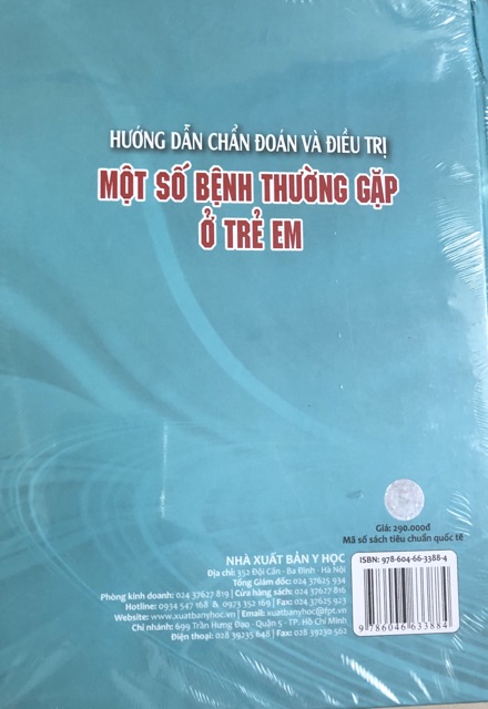 Sách - Hướng dẫn chẩn đoán và điều trị 1 số bệnh thường gặp ở trẻ em