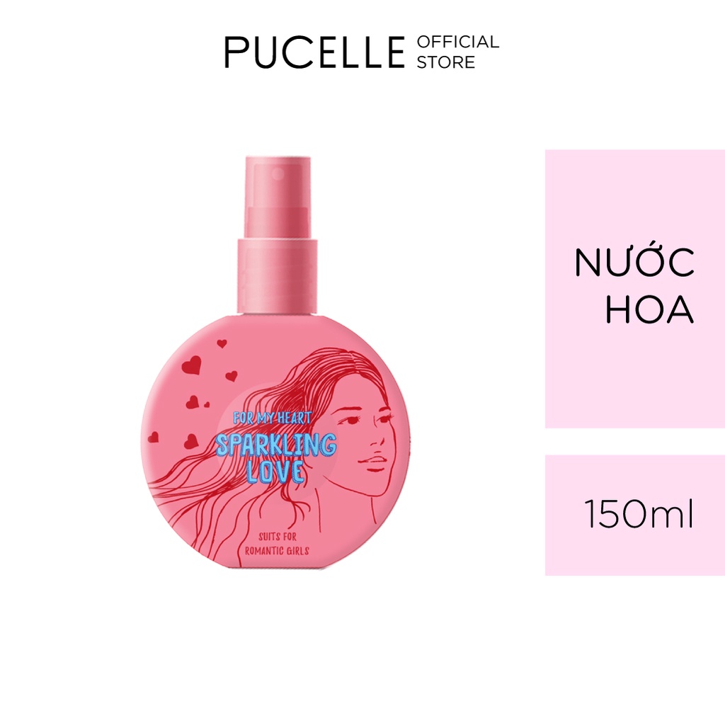 Nước Hoa PUCELLE Mist Cologne Sparkling Love For My Heart 150ml