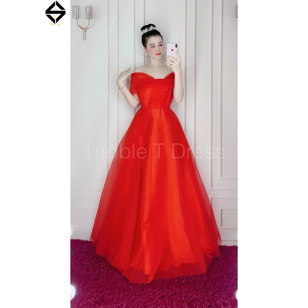 Đầm maxi mặc cưới được 2 kiểu TRIPBLE T DRESS - size M/L - MS24Y
