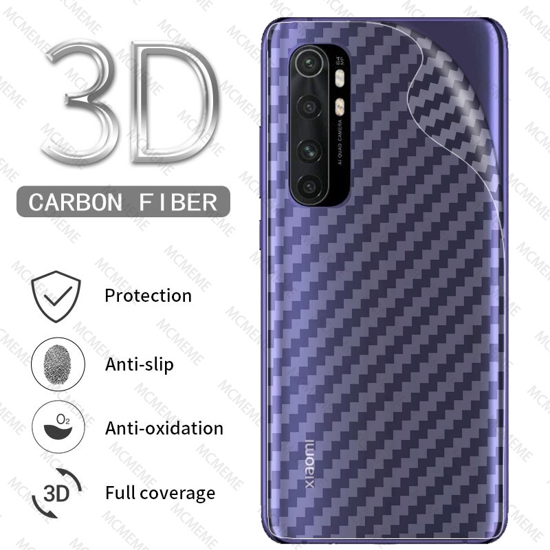 [Mua 1 để gửi 4] 3D Miếng dán Carbon dành cho Xiaomi Mi Note 10 Lite Pro CACBON