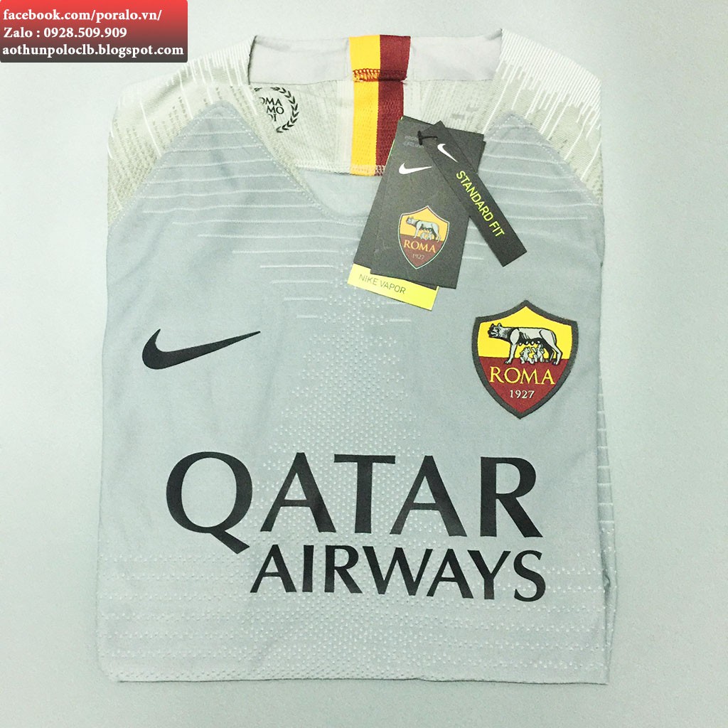 BỘ ÁO ĐẤU AS ROMA 2018-19  - Mã SP : AD_ROMA2019_AWAY_PLAYER