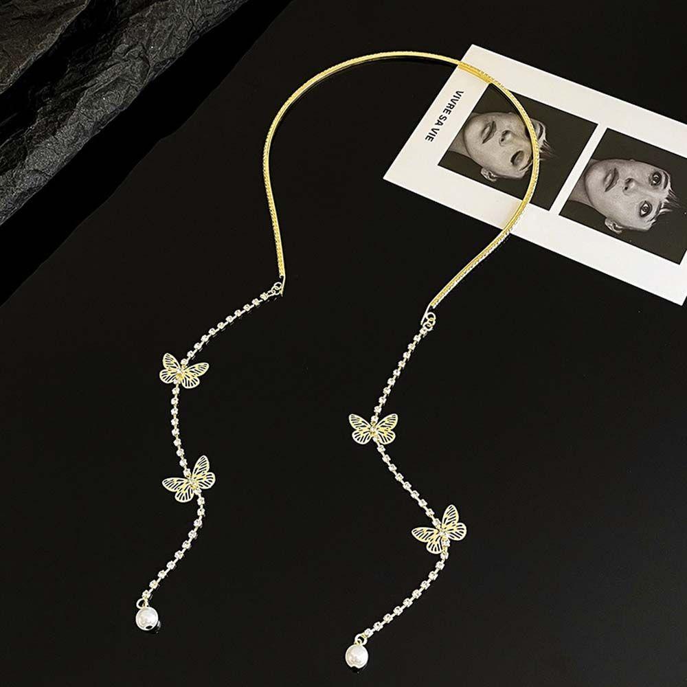 Băng Đô Cài Tóc Đính Tua Rua Phong Cách Pháp Ngọt Ngào Cho Nữ