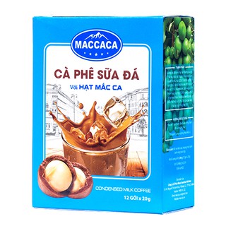 Maccaca - Cà phê Sữa Đá với hạt Mắc Ca