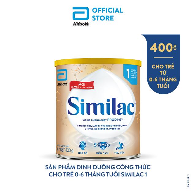 Sữa bột similac 1 400g/lon dinh dưỡng 5g mới