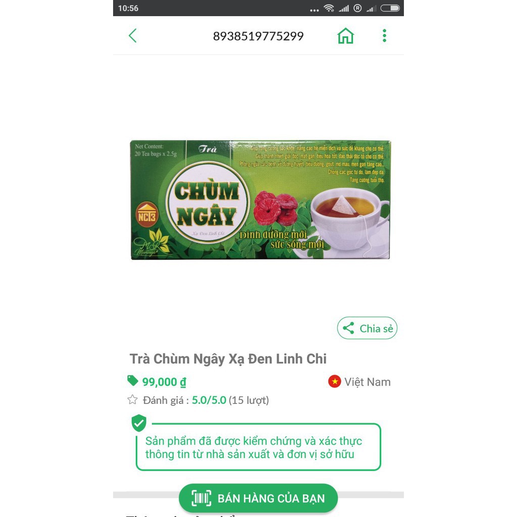 [ RẺ VÔ ĐỊCH ] Trà Túi Lọc Chùm Ngây NCT3 (20 gói) ( Hàng chính hãng công ty nct3 ) | BigBuy360 - bigbuy360.vn