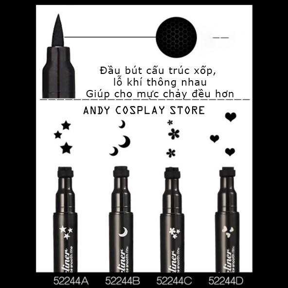 [CÓ SẴN] Bút kẻ mắt/ Eyeliner 2 đầu tattoo