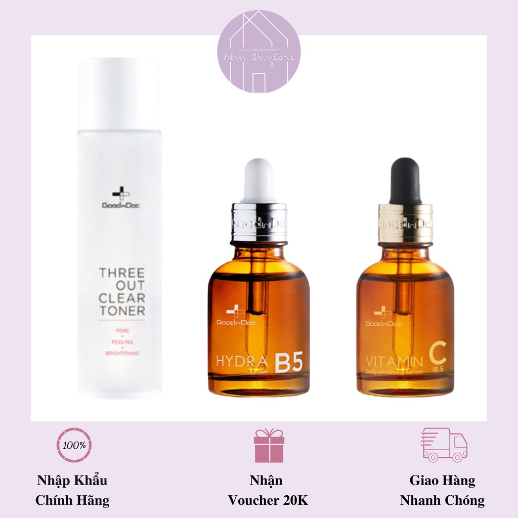 Goodndoc - Tinh Chất Dưỡng Ẩm Phục Hồi Và Trắng Sáng Da