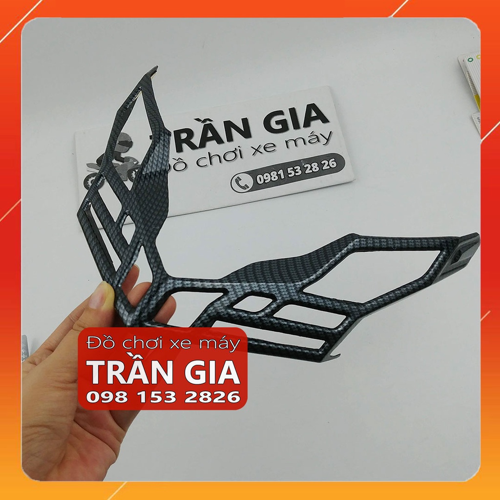 Ốp đèn sau xe AB airblade năm 2016-2017-2018-2019 viền đèn hậu chụp lái inox cacbon carbon air blade- phụ kiện trang trí
