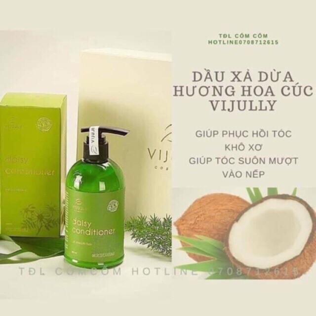 Dầu xả Dừa Hoa Cúc Daisy Vijully 280ml (Chính hãng 100%)