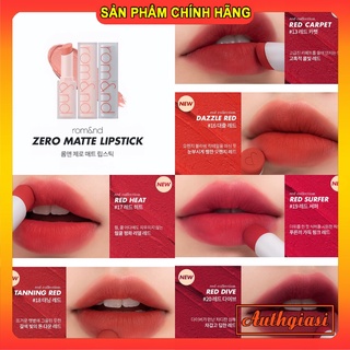 Son Thỏi ROMAND Zero Matte Lipstick siêu lì mềm mịn môi