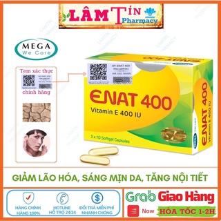 ENAT 400 - Natural Vitamin E 400 UI- Viên uống giúp da căng mịn