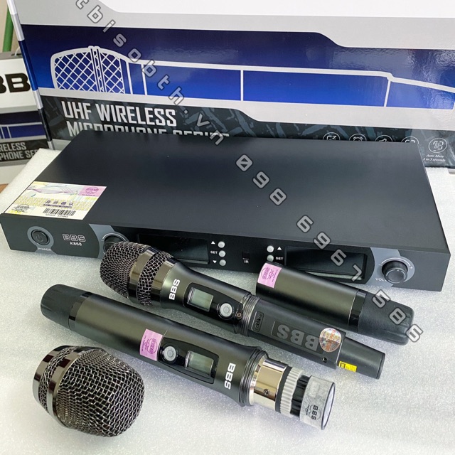 MIC KHÔNG DÂY BBS K868 HÁT KARAOKE , ÂM THANH CHUYÊN NGHIỆP