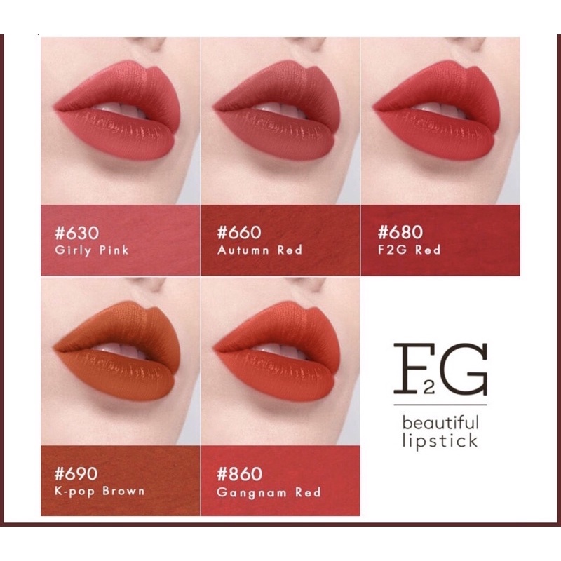 Son Thỏi F2g Beautiful Lipstick Chính Hãng