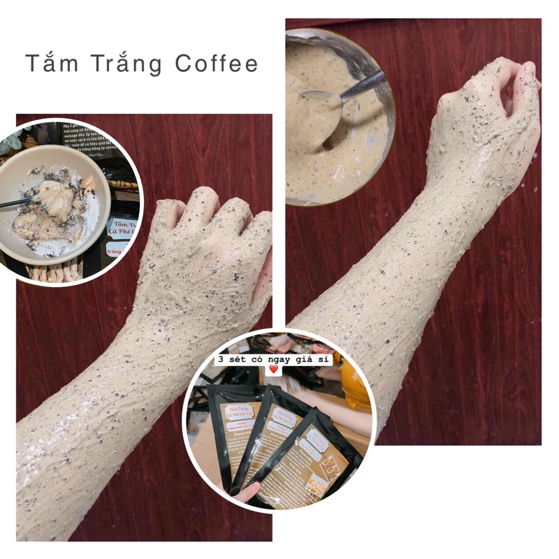 Tắm Trắng Cà Phê Bật Tone Mạnh - Hàng Chuẩn Cao Cấp