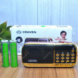 Loa pháp Craven CR836 / CR836S 2 pin chính hãng, nghe nhạc, nghe kinh, nghe đài FM, USB Thẻ nhớ [BH: 3 tháng]
