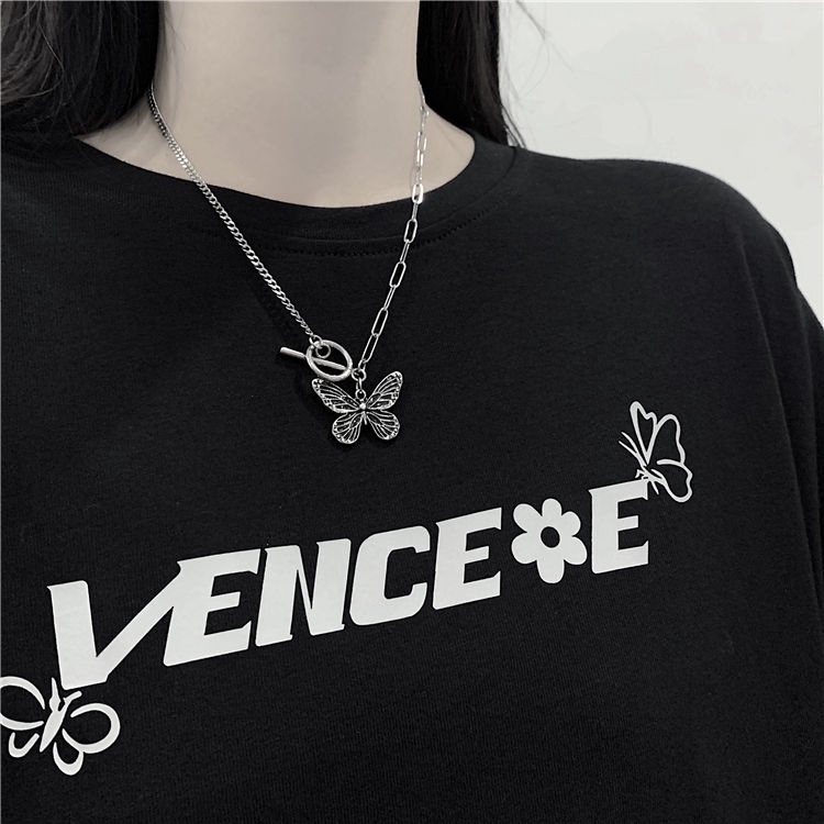 Dây Chuyền Sợi Xích Phối Mặt Hình Bướm 22328