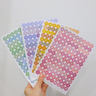 Sticker chữ và số dùng để trang trí