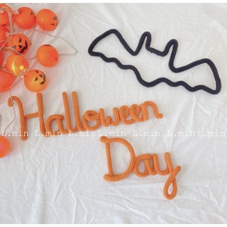 Chữ len trang trí Halloween Day made by L.min