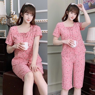 Đồ bộ mặc nhà mẫu lửng 3 màu