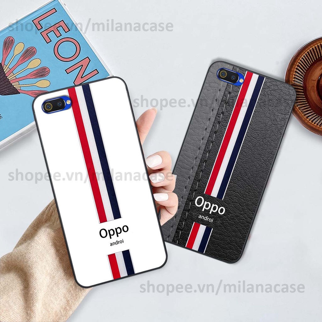 Ốp Realme C1 / C2 in giả da phong cách thể thao, cá tính, thời trang