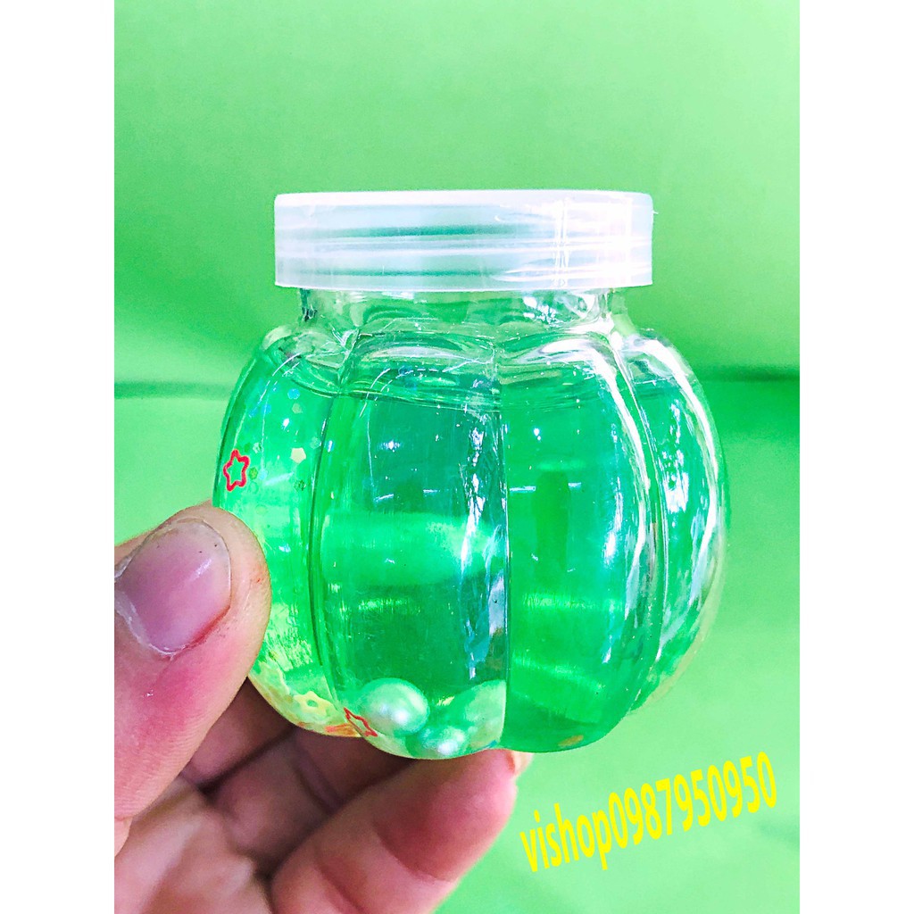  slime bí ngô ngọc trai - dạng mềm dẻo mã QBK98 Ssp16