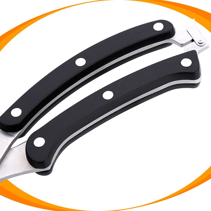 Kéo Cắt Gà Dài 25cm Bằng Thép Có Móc Gài Khóa