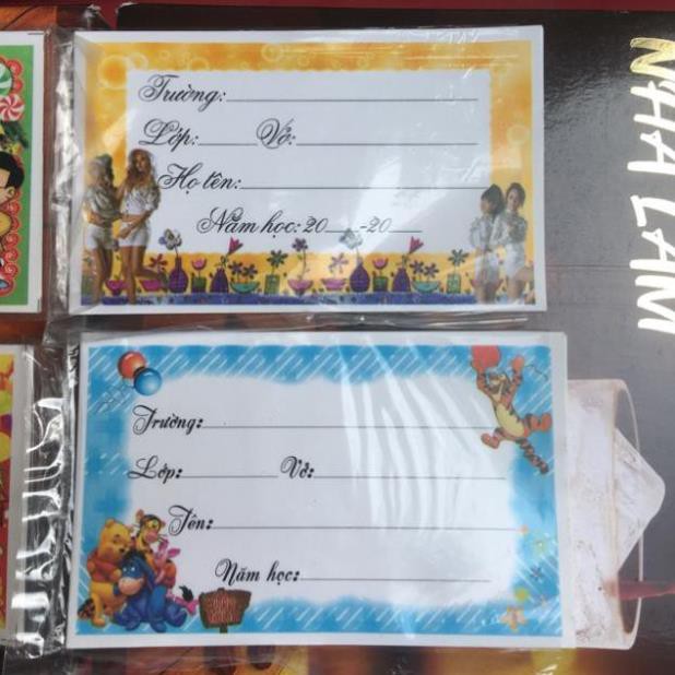 NHÃN VỞ HỌC SINH