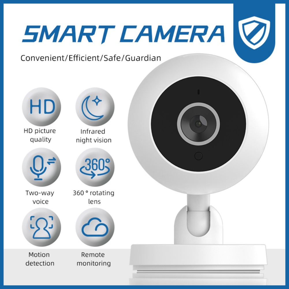 Mini Camera Ip Wifi 720P Không Dây Tại Nhà An Ninh Giám Sát Camera Quan Sát Tự Động Theo Dõi Pk YOOSEE Yiiot
