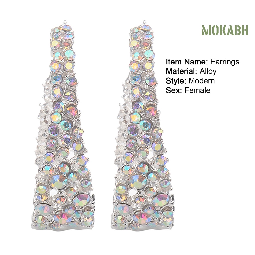 1 Đôi Bông Tai Hình Chữ C Thân Thiện Với Da