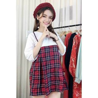 Đầm babydoll / Đầm đỏ / Đầm caro