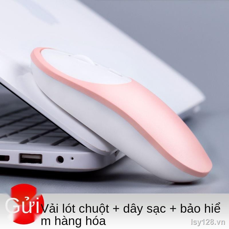 ✧▪✎LIBRIZA chuột Bluetooth không dây có thể được sạc -Kiểu hợp kim nhôm cô gái im lặng dễ thương quả táo phổ quát và máy tính khác