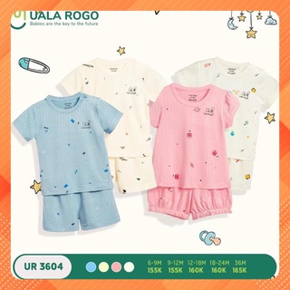 Bộ cộc tay vải sợi sồi uala rogo- ur3604