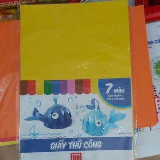 Giấy thủ công Hồng Hà 7 màu