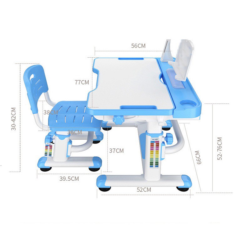 ⭐Ảnh thật⭐ Bàn học chống gù kèm đèn kỹ thuật số và ghế dành cho trẻ em BAH057 | BigBuy360 - bigbuy360.vn