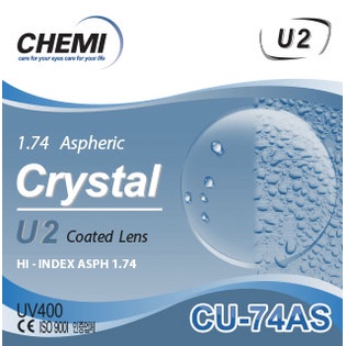 Tròng kính cận siêu mỏng Chemi U2 1.74 Hàn Quốc Emilie eyewear