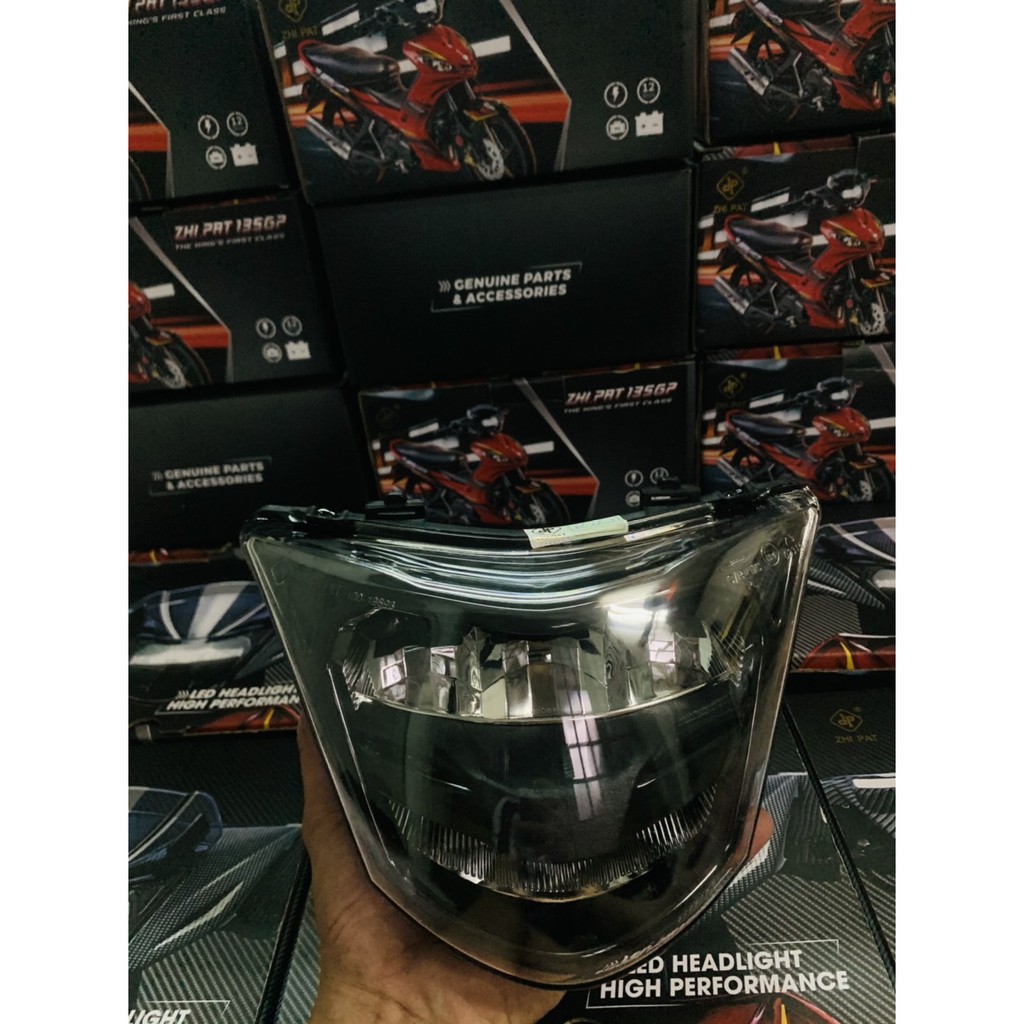 Chóa đèn màu khói zipat ex2010 full combo màu đen mẫu mới nhé