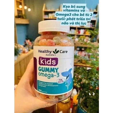 KẸO DẺO Healthy Care Kids GUMMY OMEGA 3 - Úc