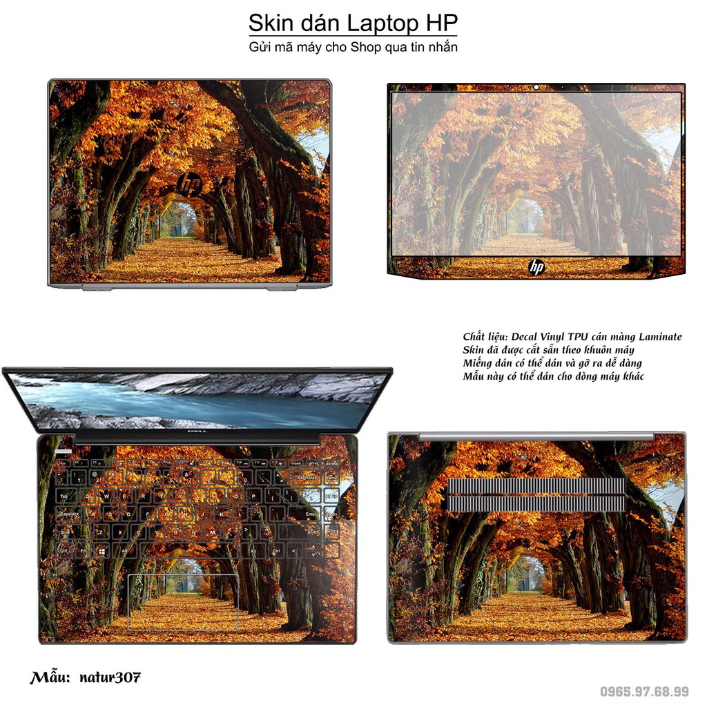 Skin dán Laptop HP in hình thiên nhiên nhiều mẫu 12 (inbox mã máy cho Shop)