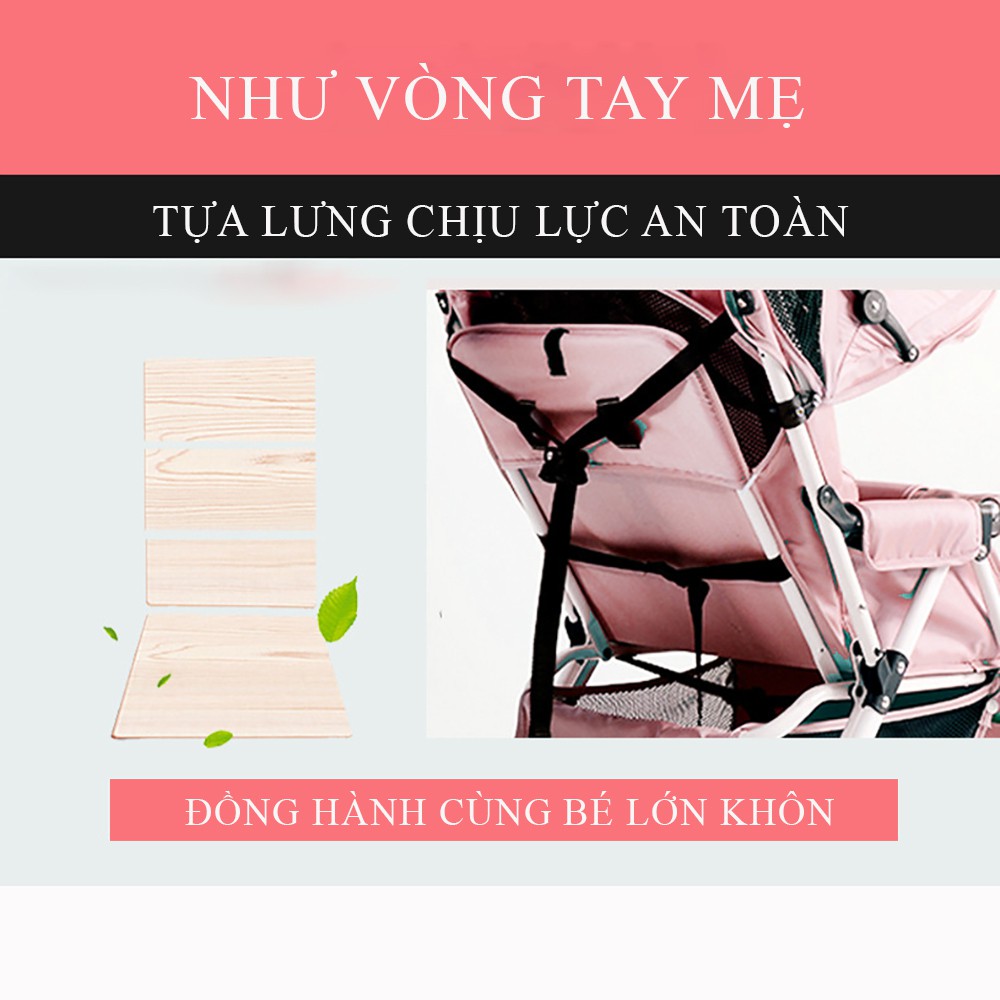 xe đẩy em bé- xe nôi, đẩy 2 chiều em bé