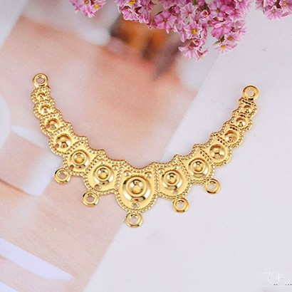 1 phiến họa tiết 5 lỗ 65*46mm nguyên liệu làm trâm làm trang sức cổ trang