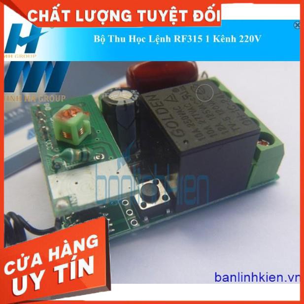 Bộ Thu Học Lệnh RF315 1 Kênh 220V