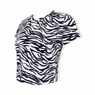 áo thun rằng ri crop top