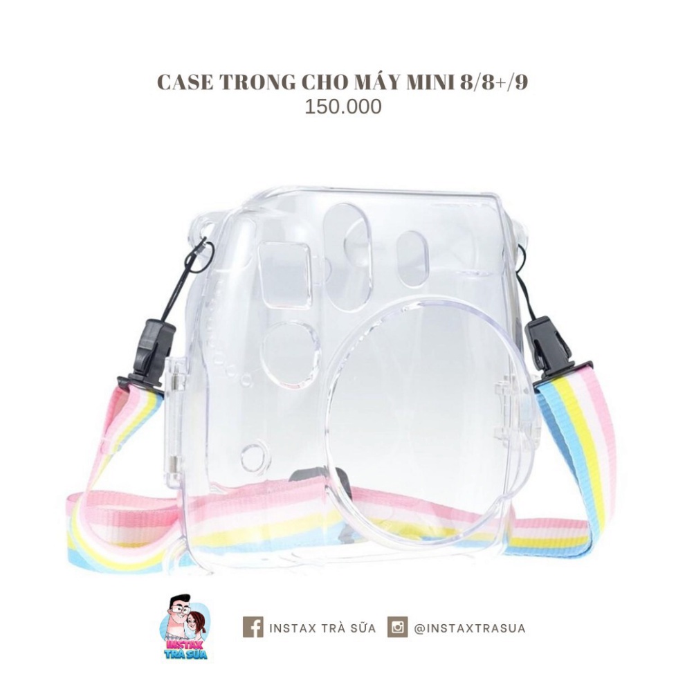 PBO CASE TRONG / CASE GLITTER CHO MÁY INSTAX MINI 8 / MINI 8+ / MINI 9 50 AO14