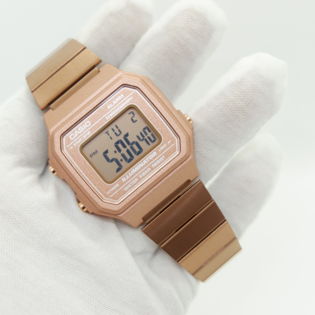 Đồng Hồ Casio B650WC-5ADF 🔥 𝓢𝓲ê𝓾 𝓗𝓸𝓽 🔥 - Điện Tử - Dây Kim Loại Mạ Vàng Hồng - Dành Cho Nữ - Giá 🌟sɪêᴜ ᴄʜấᴛ 🌟