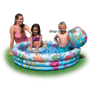 Huyenhn90 Bể Bơi 3 Tầng 3 Chi Tiết INTEX( Kèm Phao Cổ Và Bóng)